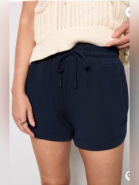 NWT Varley Ollie High Rise Short Navy Drawstring Athletic Shorts